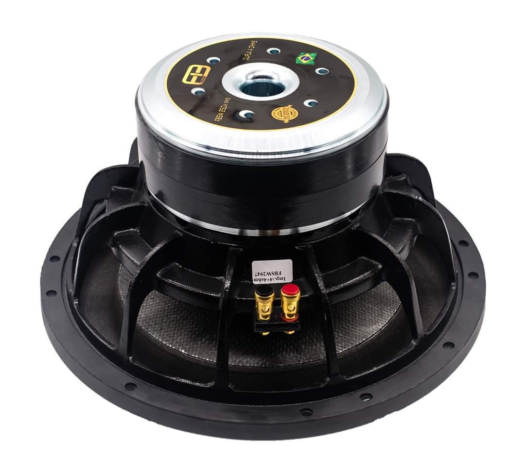 Miniatura Subwoofer Fb Audio De 12 850 Watts Bobina Dupla 2 + 2 Ohms