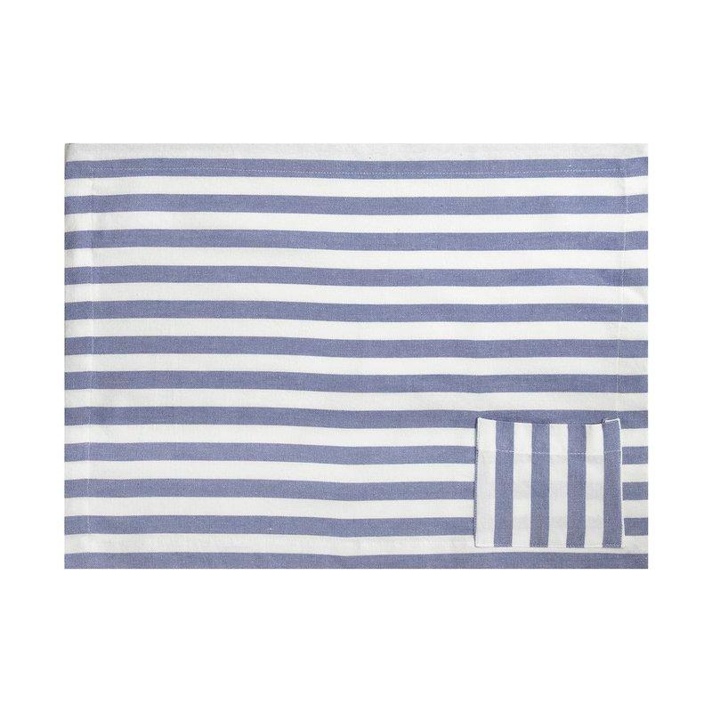 Miniatura LUGAR AMERICANO BLUE POCKET 35 x 50 CM NEU HOME STYLE AZUL