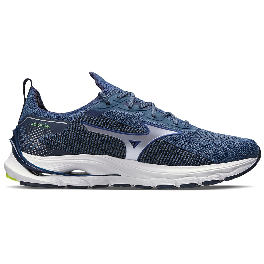 Miniatura Tênis de Corrida Masculino Mizuno Wave Mirai 5 Cinza - 38
