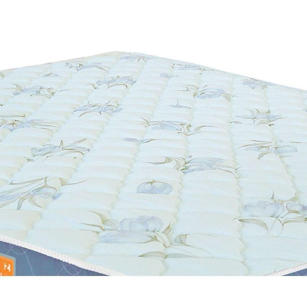 Miniatura Colchão Solteiro Espuma D45 100X200X15Cm Branco/Azul Castor