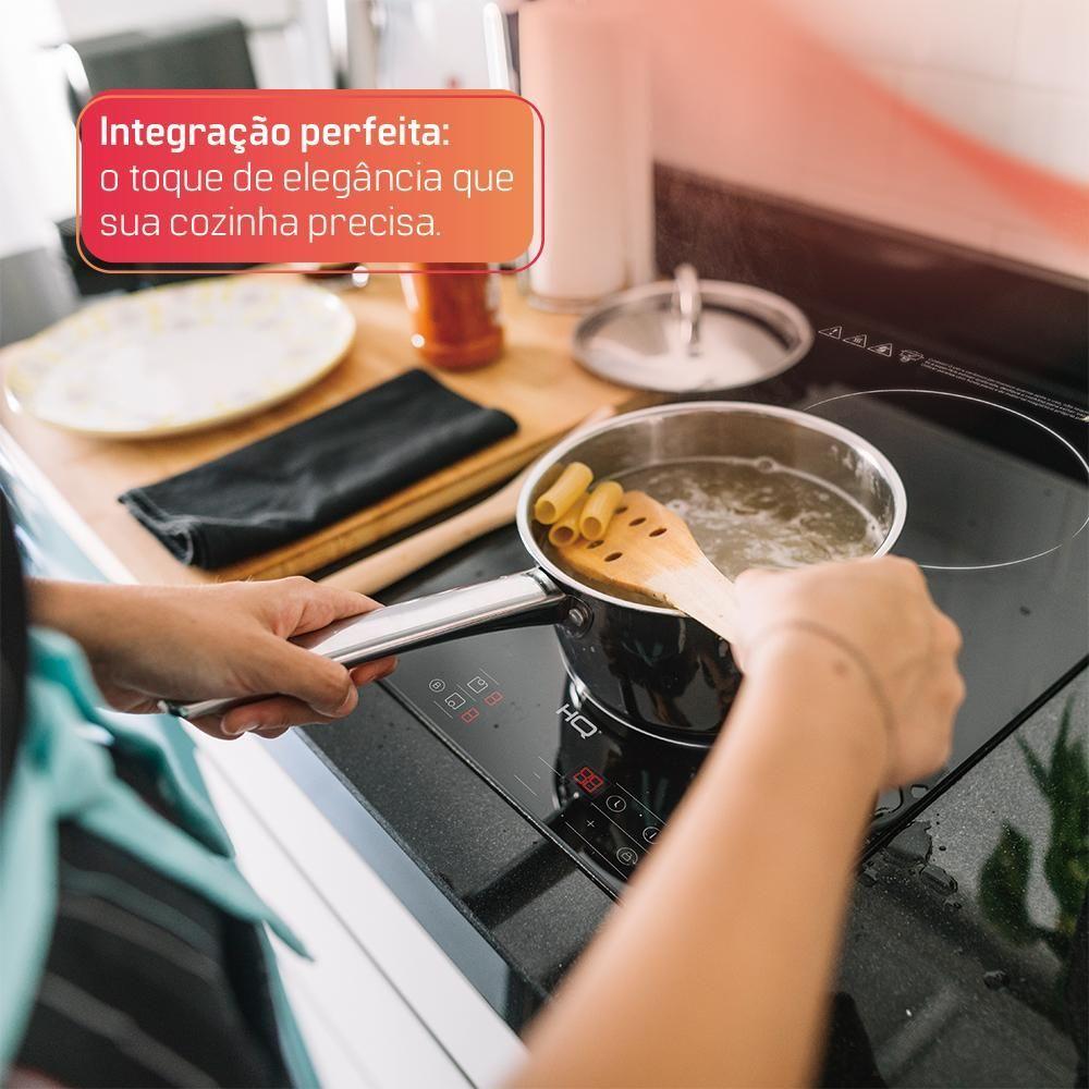 Cooktop De Indução Embutir HQ 2 Bocas Painel Touch 3500W Preto HQ-IDE3502 220V