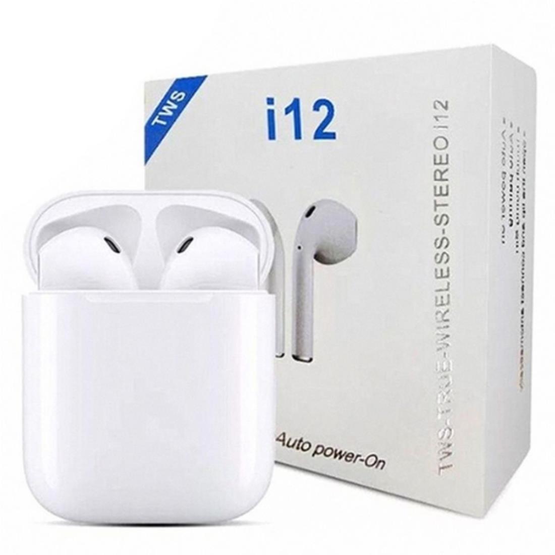 Miniatura Fone De Ouvido Bluetooth 5.0 I12 Tws Pronta Lacrado