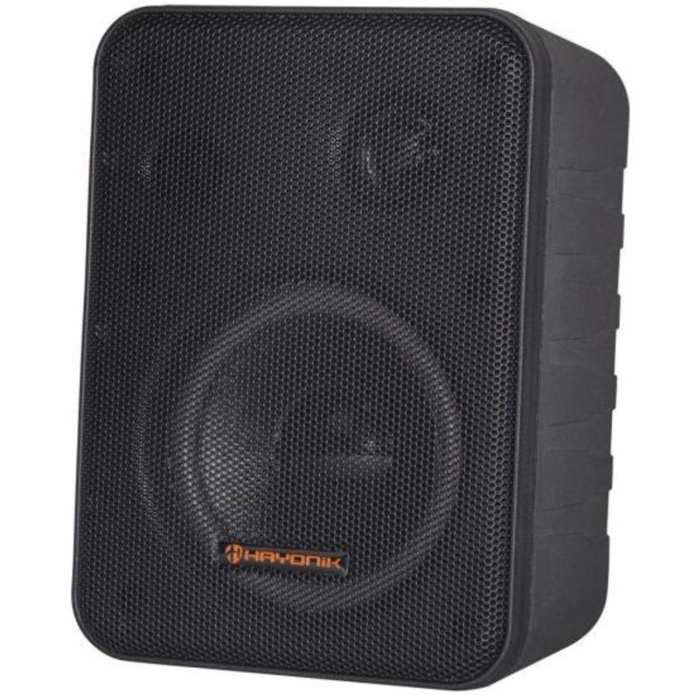 Miniatura Caixa Acústica Com Trafo 70v(5w) Ambience Line Msb60nc Preta Hayonik - Par / 2 [f003]