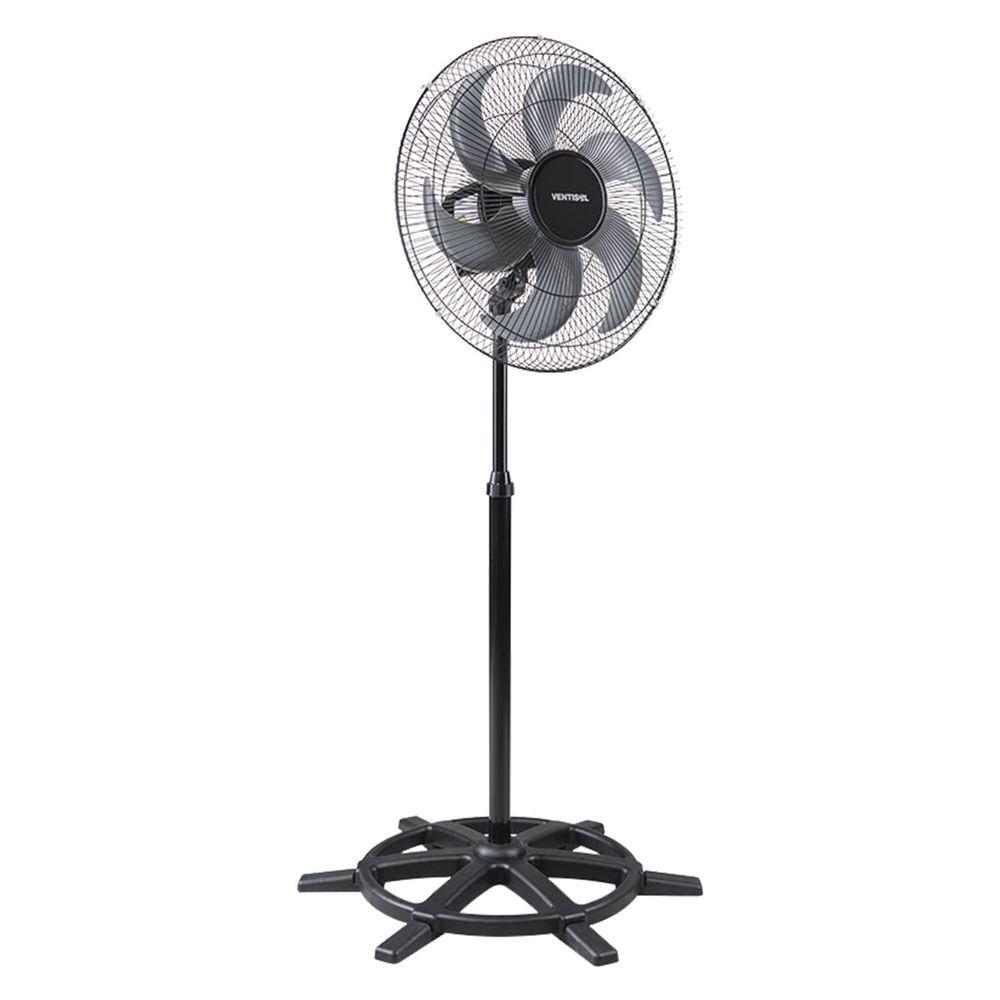 Miniatura Ventilador Oscilante De Coluna 50cm 6 Pás Grade De Aço Bvolt Bivolt
