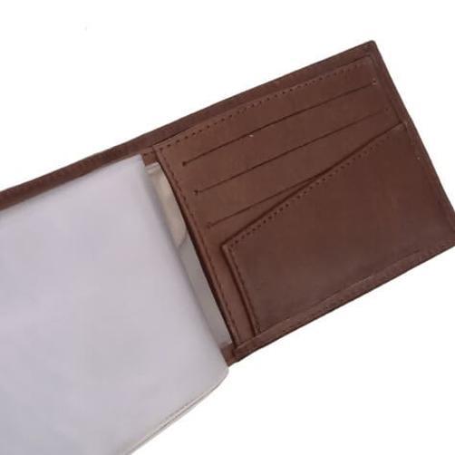 Miniatura Carteira Social Brown Masculina Em Couro