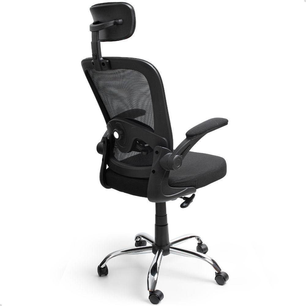 Cadeira De Escritorio Presidente Giratória Ergonômica Mesh