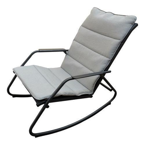 Miniatura Cadeira De Balanço Jardim Premium 90X61Cm - Aço E Poliéster