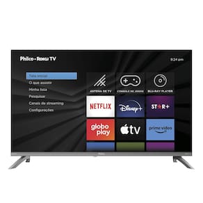 Smart TV 32” Philco LED HD P32CRA Roku TV HDR Dolby Audio Wi-Fi Dual Band HDMI USB