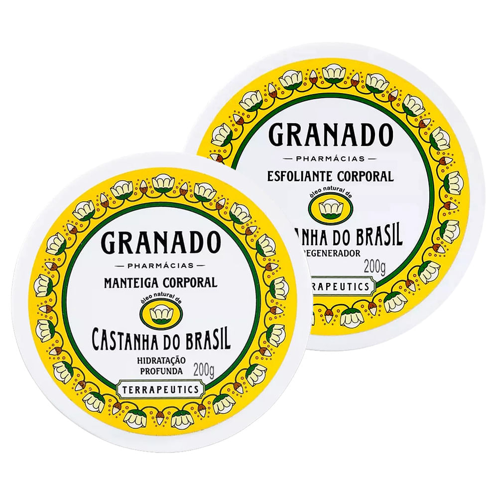 Miniatura Granado Castanha do Brasil – Esfoliante Corporal + Manteiga Corporal Kit Presenteável Kit