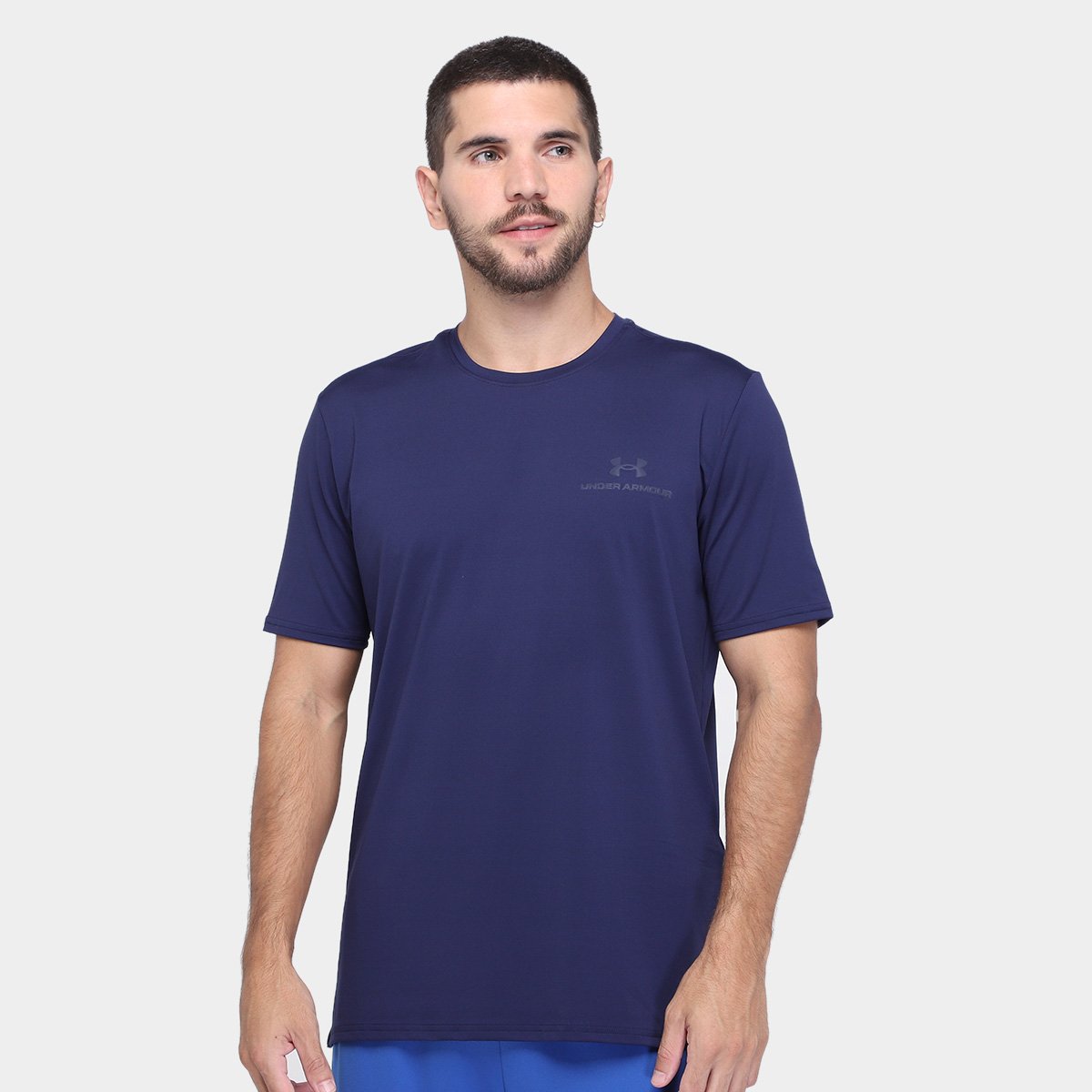 Miniatura Camiseta Under Armour Vanish Energy SS Masculina Azul+Marinho - M