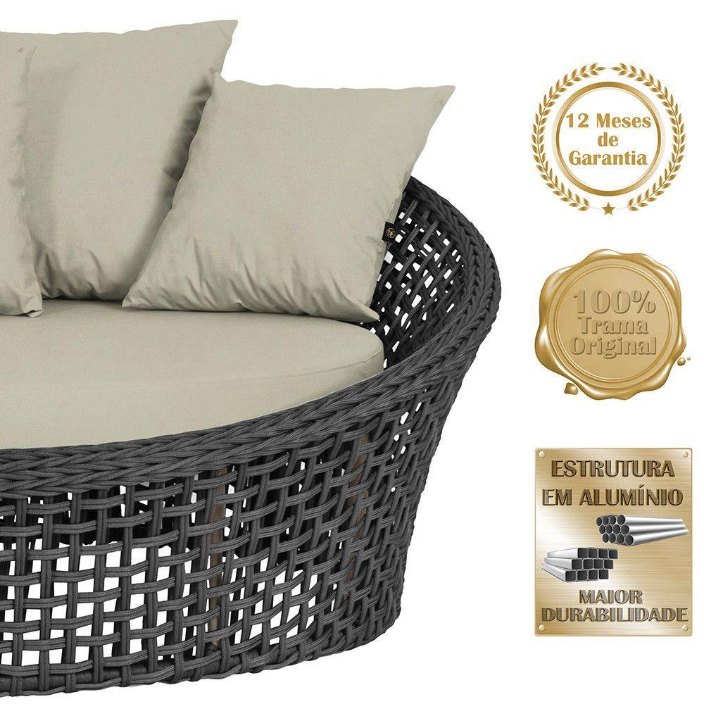 Miniatura Chaise Hungria Pintura Fendi Corda Náutica E7 Trama Original Preto