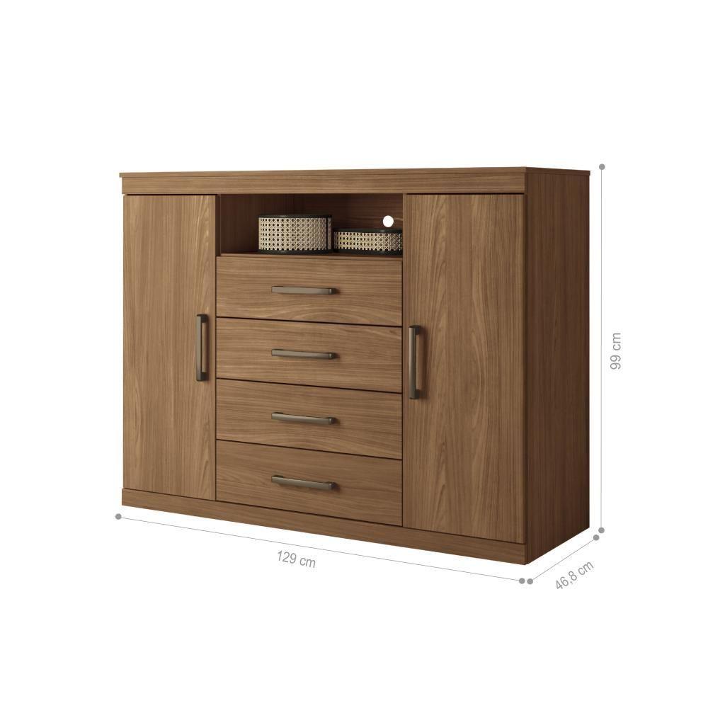 Miniatura Conjunto Quarto De Casal Completo Vancouver Jatobá