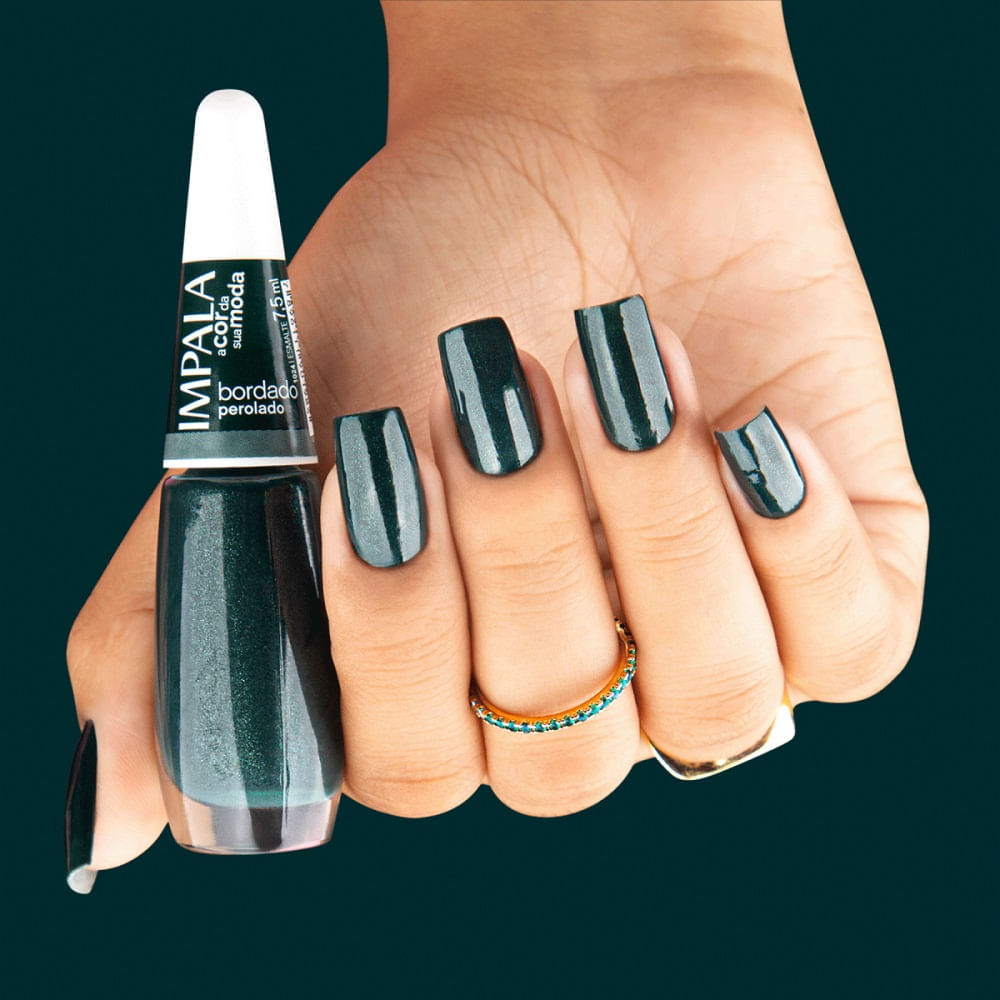 Miniatura Esmalte Impala A Cor da Sua Moda Perolado Bordado 7,5ml