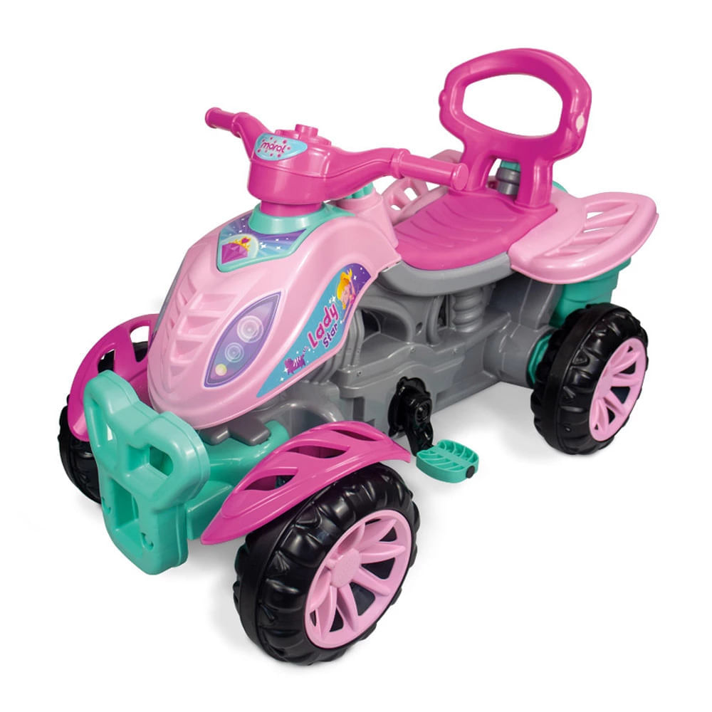 Miniatura Quadriciclo Infantil Maral Lady Star com Pedal