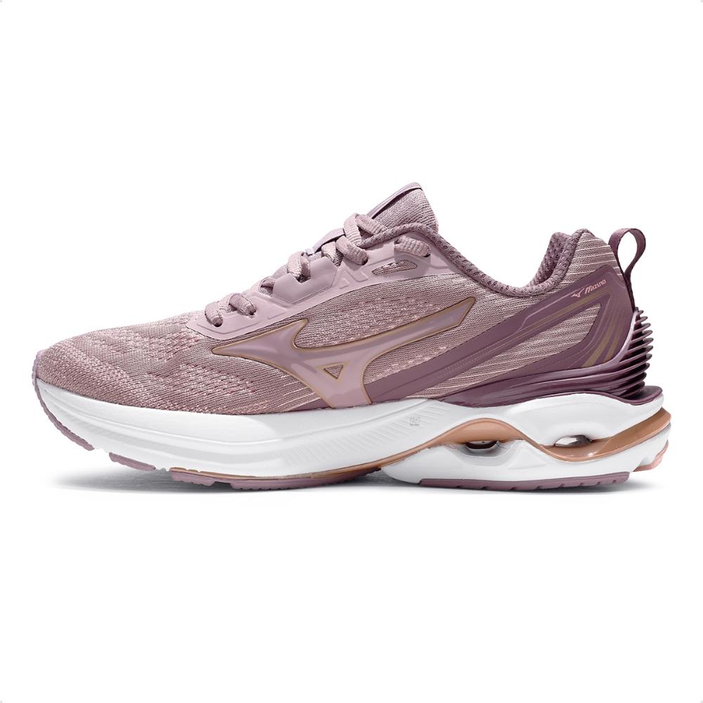 Miniatura Tênis Mizuno Wave Dynasty 7 Feminino Lilas / Rosa - 35