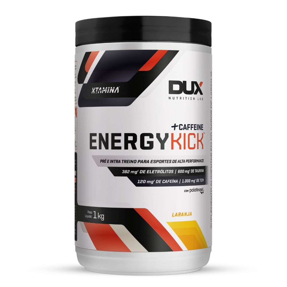 Miniatura Energy Kick +Caffeine Dux Nutrition Xtamina Sabor Laranja 1Kg
