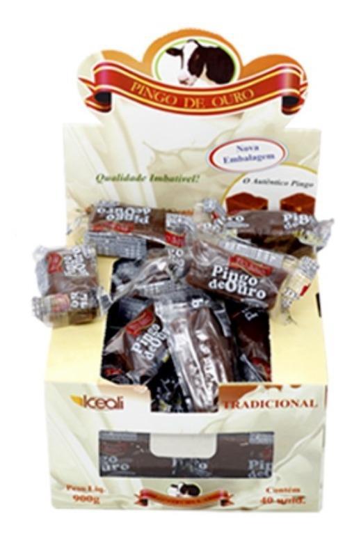 Miniatura Doce De Leite Pingo De Ouro 22,5G Com 40 Unidades - Iceali