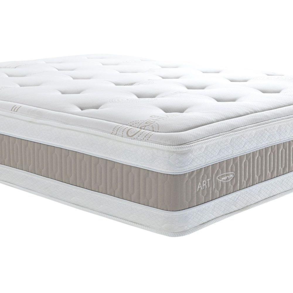 Miniatura Colchão Casal Espuma Visco Gel Ensacadas Masterpocket Royals Sleep C1666 Visco Double Pillow (138x188x35) - Herval