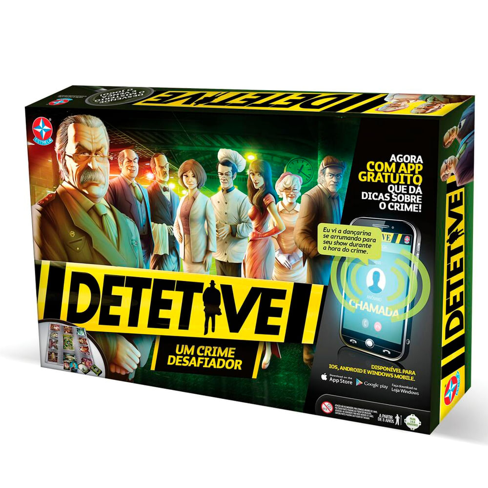 Miniatura Jogo Detetive Com Aplicativo Para Celular - Estrela Jogo - Estrela - Tabuleiro