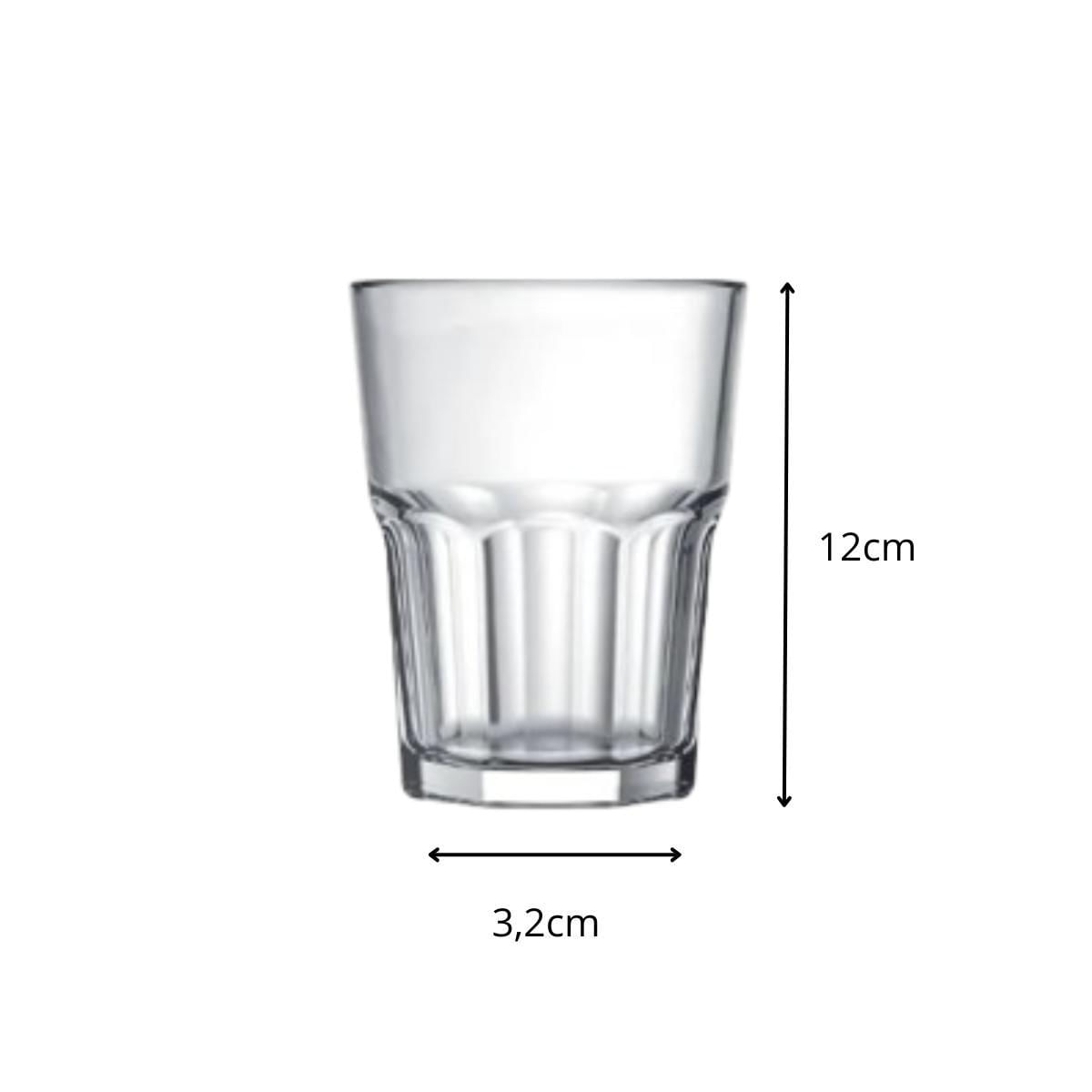 Miniatura Jogo De 3 Copos Lumina Long Drink 410Ml - Ad