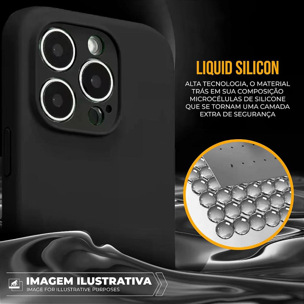Capa para iPhone 17 Air - Silicon Premium Preta - Gshield