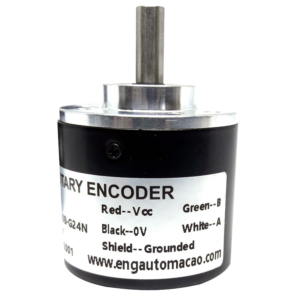 Miniatura Encoder Incremental 200 Pulsos NPN Eixo 6mm 5-24VDC