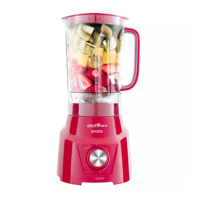 Miniatura Liquidificador Britânia Vermelho 1000W 127v