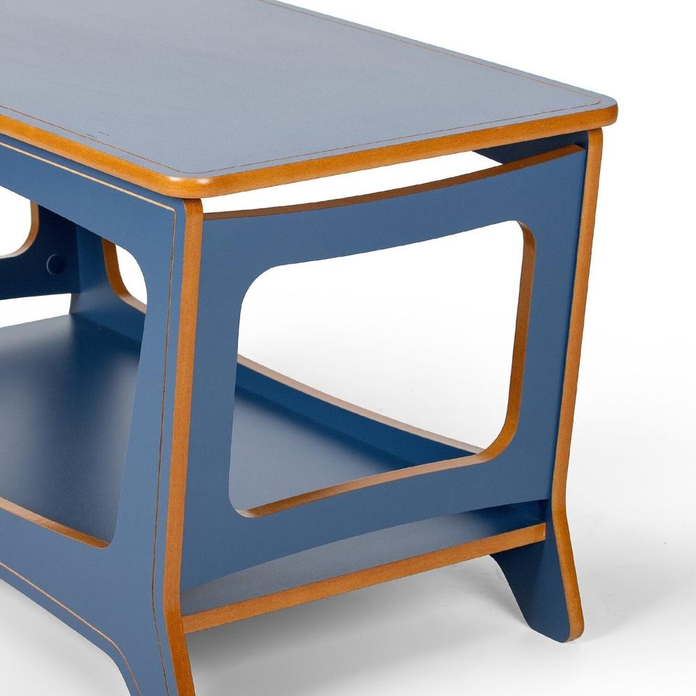 Sapateira para Quarto 80cm Chad 100% Mdf Azul