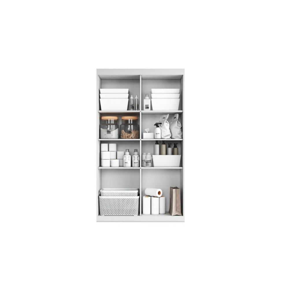 Miniatura Armário Multiuso para Área de Serviço 4 Portas Branco