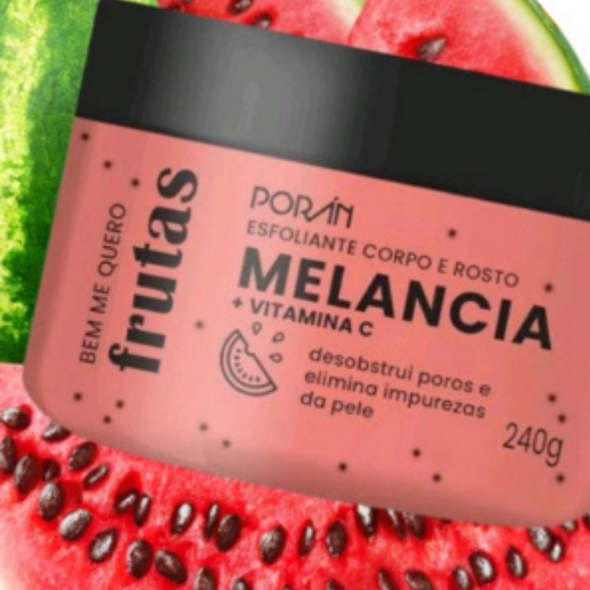 Miniatura Esfoliante Melancia Corpo E Rosto 240G - Poran (Pr200)