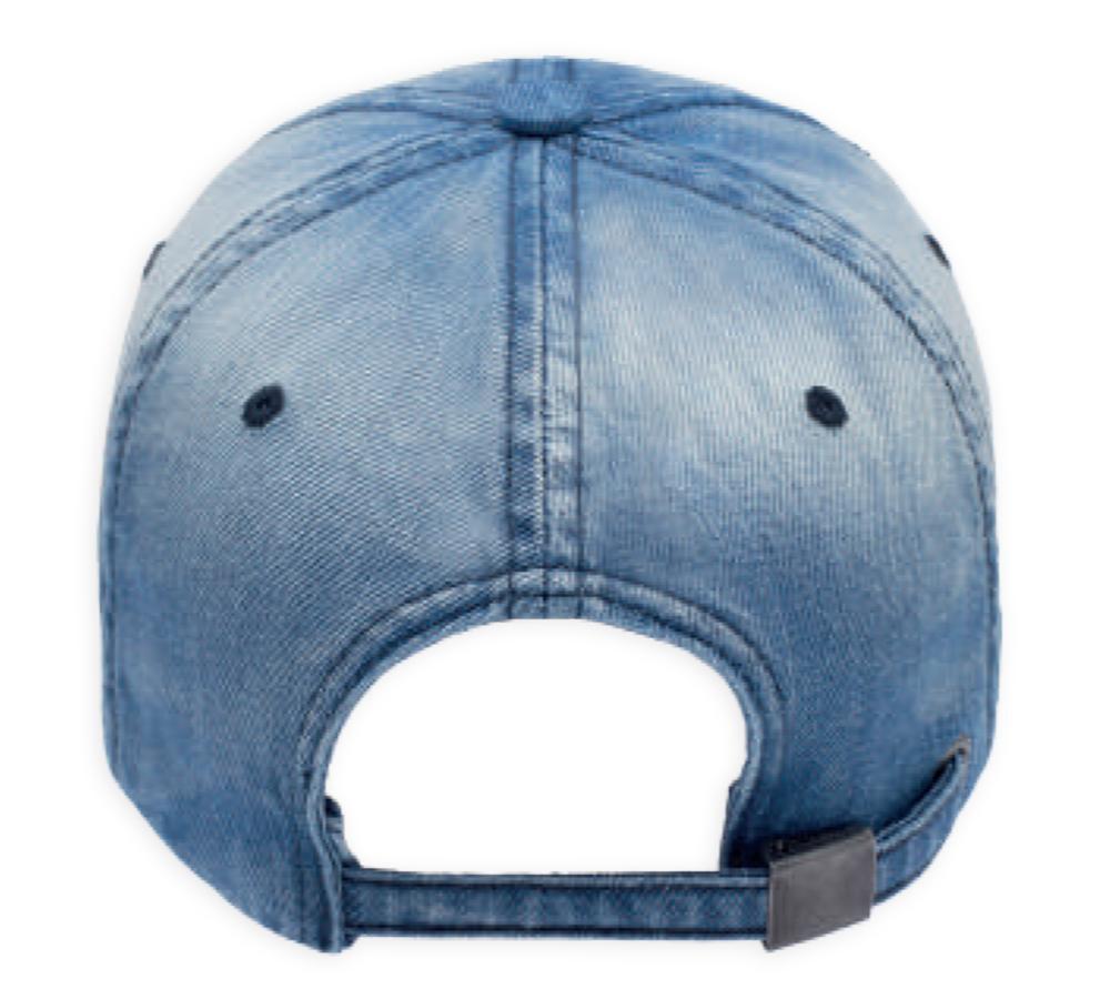Boné Aba Curva Jeans Lavado 6 Gomos Estonado Supercap 28957