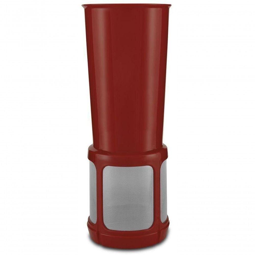 Miniatura Liquidificador Britania 1200w 110V 12 Velocidades Com Filtro Vermelho