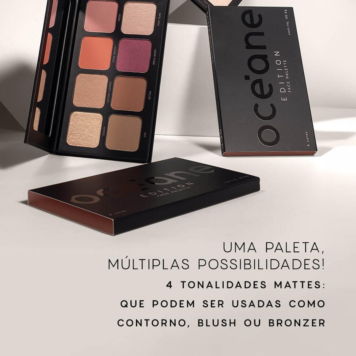 Paleta Multifuncional Iluminador Contorno Bronzer E Blush