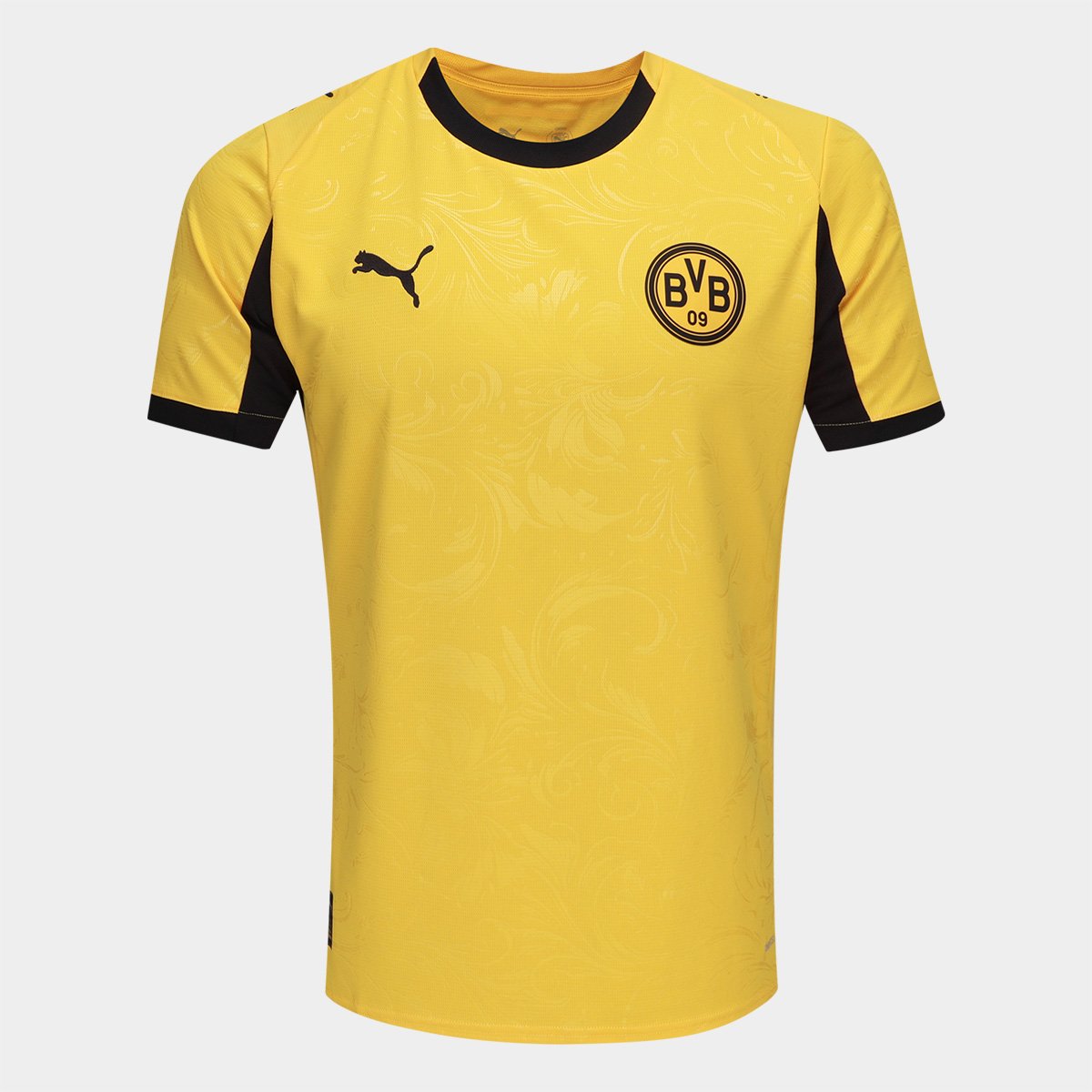 Miniatura Camisa Borussia Dortmund 25/26 s/n Copa Torcedor Puma Masculina Amarelo - EGG