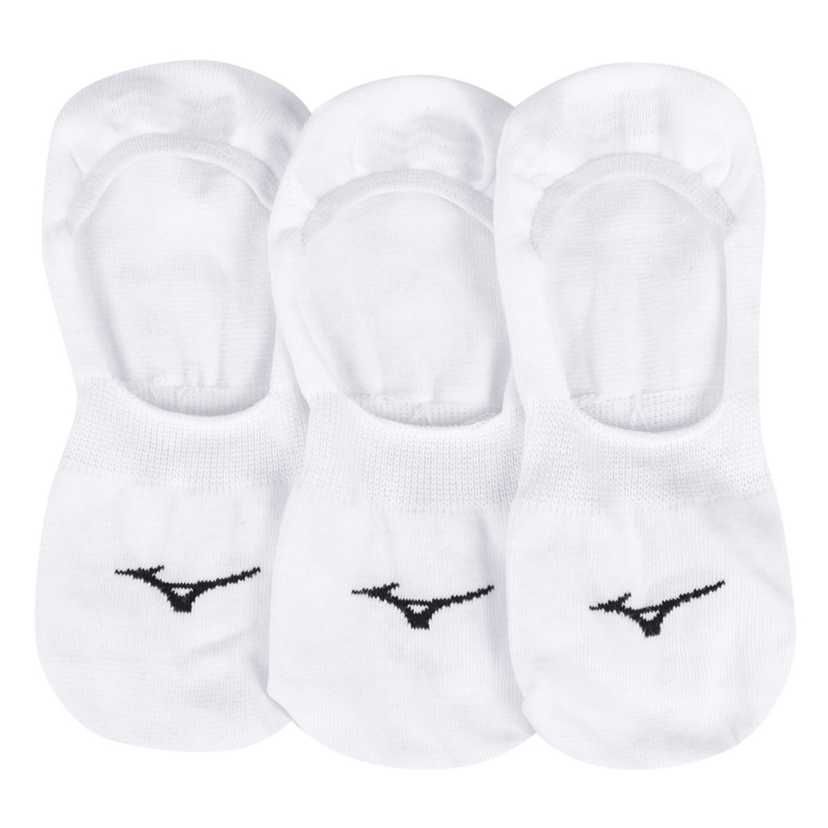 Miniatura Kit Meia Mizuno Basic I - 3 Pares Branco+Preto - 39/44