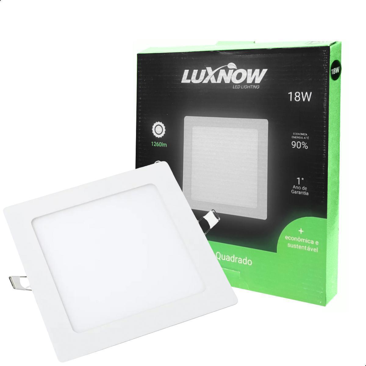 Miniatura Painel Emb Quadrado 18W 4000K - Luxnow