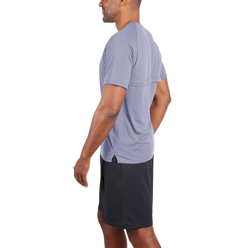 Miniatura Camiseta de Corrida Masculina Under Armour Streaker Run Preto - GG