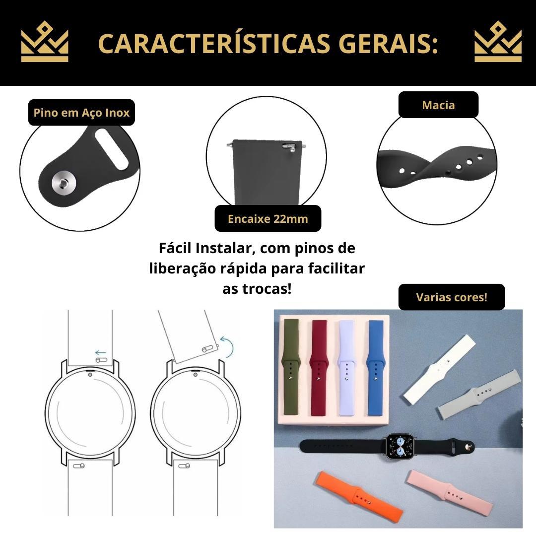 Miniatura Pulseira Confort Silicone Lisa Para Redmi Watch 5 Active 22