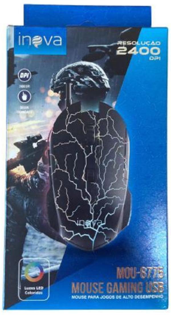 Miniatura Mouse Gamer Color Usb Alto Desempenho 2400Dpi