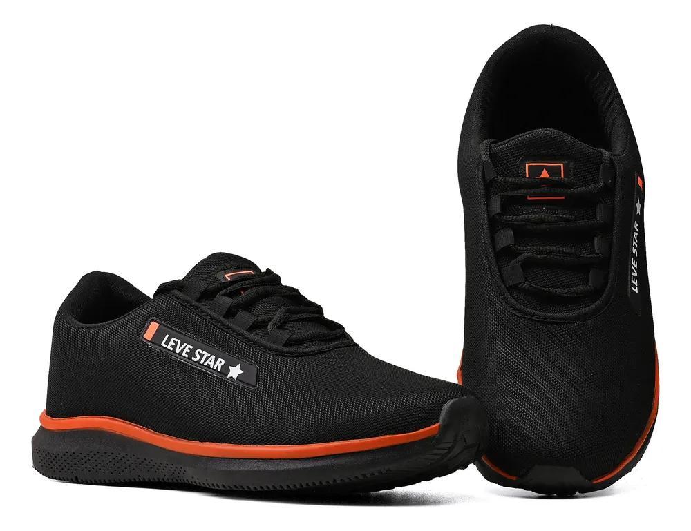 Miniatura Tênis Leve Star: Conforto E Lev Preto/Verde/Run 41 Br