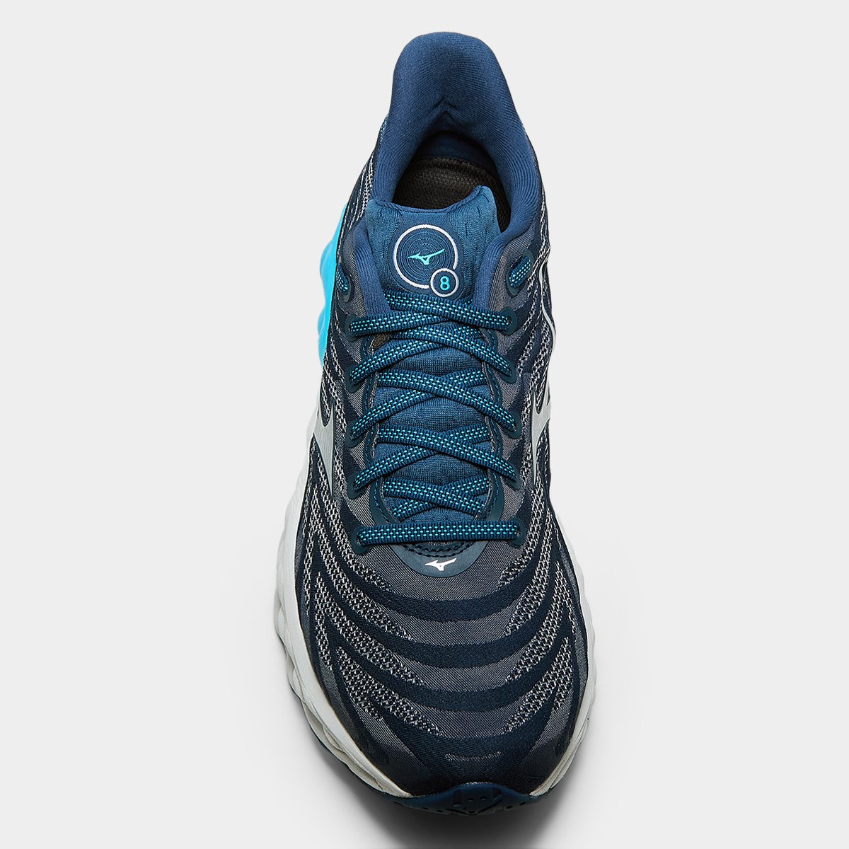 Miniatura Tênis Mizuno Wave Sky 8 Masculino Marinho+Branco - 38