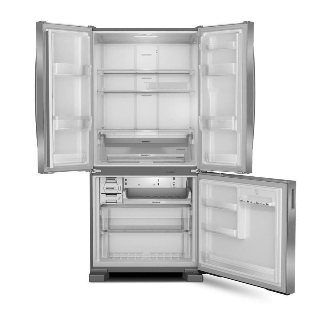 Miniatura Geladeira Brastemp 554 Litros Frost Free Side Inverse 3 Portas Inox Bro85ak 220V