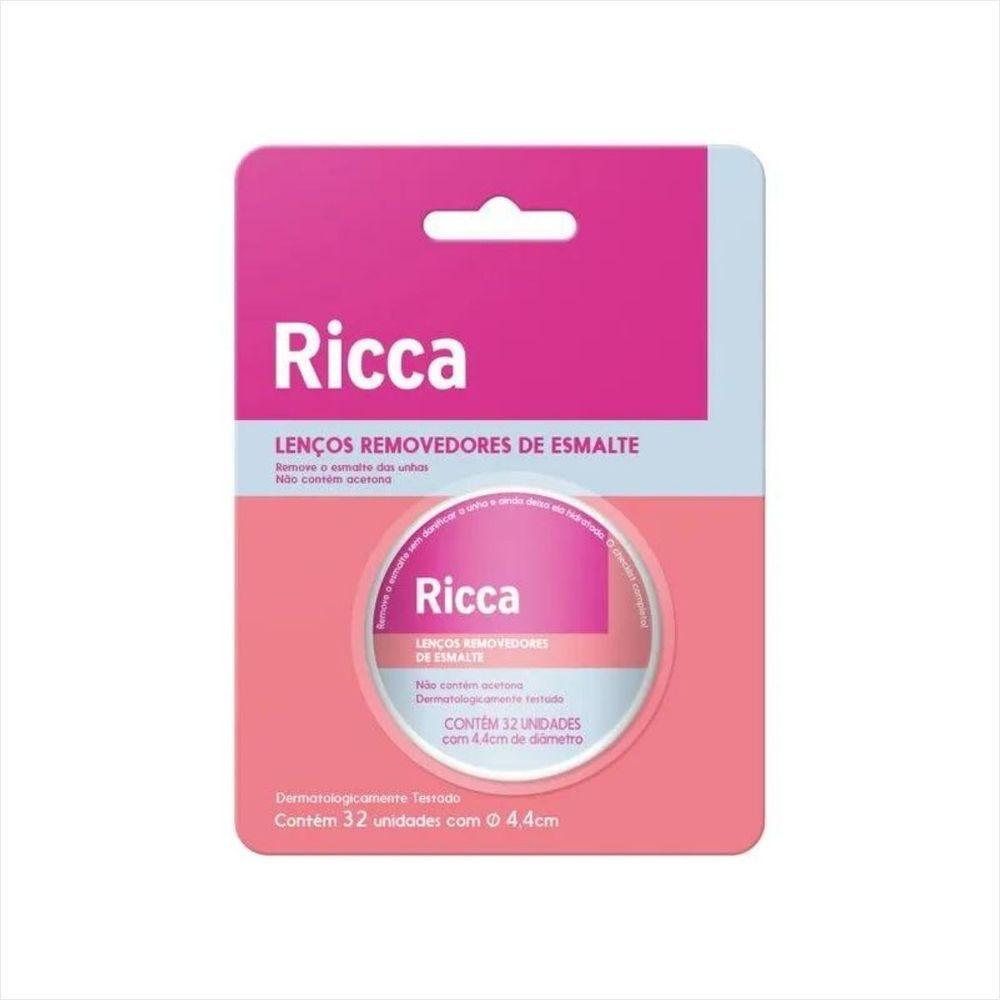 Miniatura Ricca Lenço Umedecido Removedor De Esmalte 32un