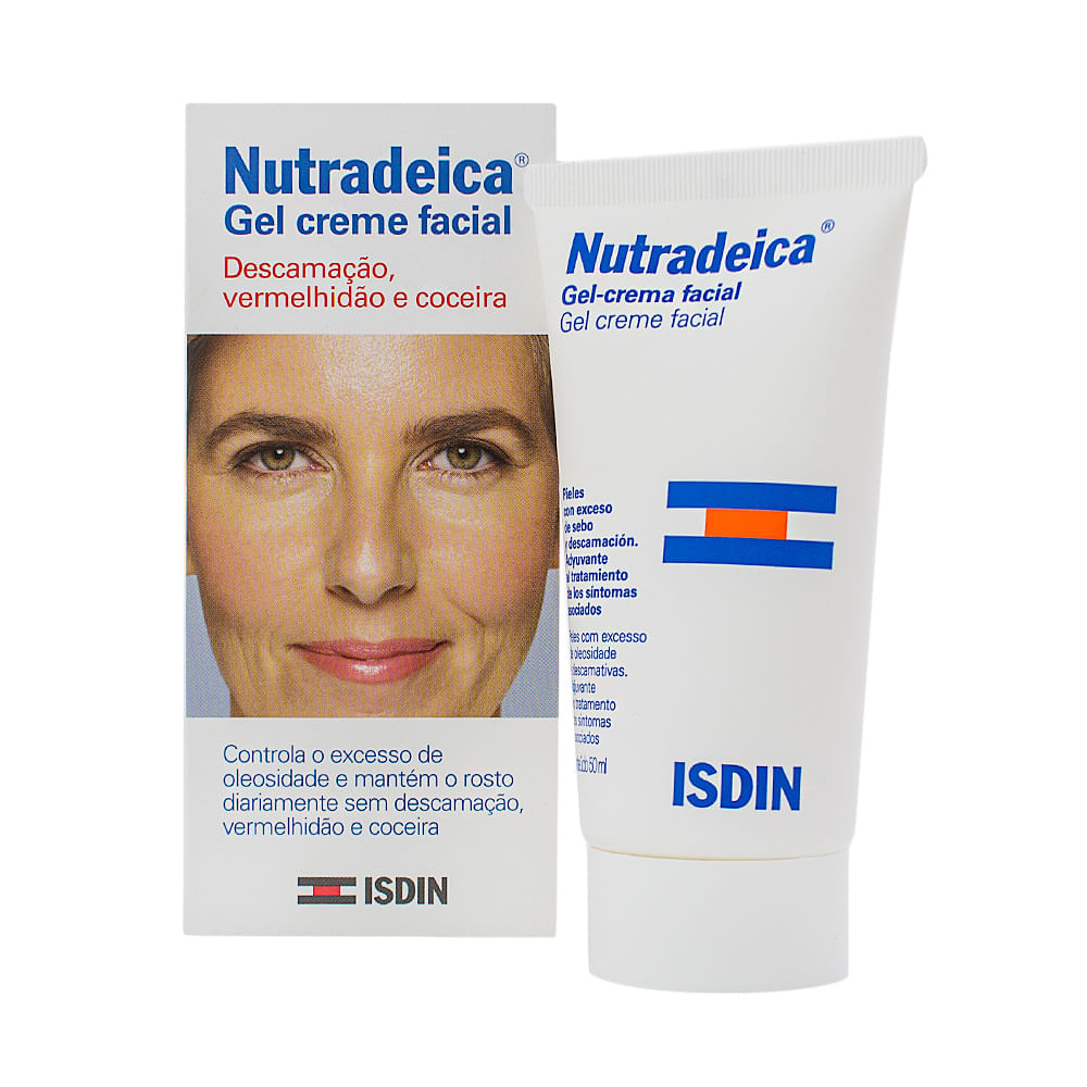 Miniatura Nutradeica Isdin Gel Creme Facial com 50ml