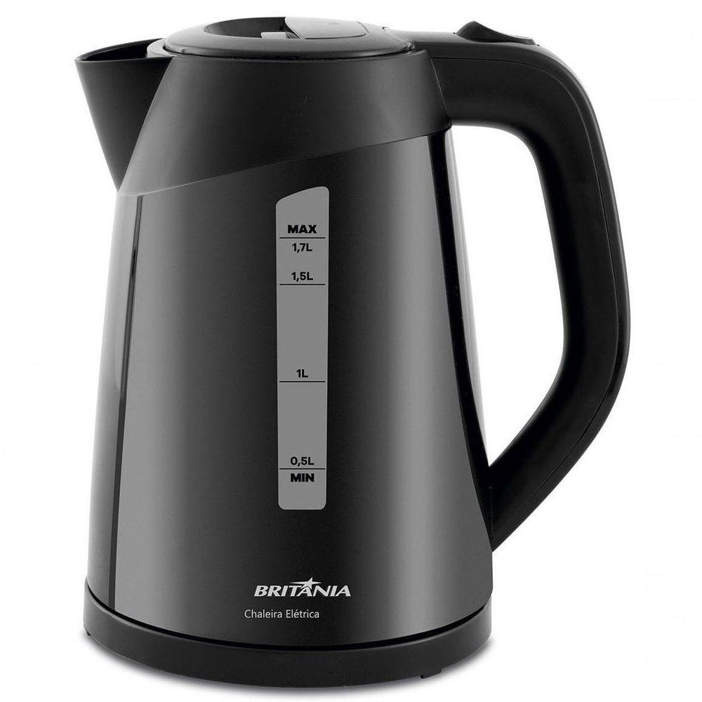 Miniatura Chaleira Eletrica Britania 1,7l Desligamento Automatico 1200w Preto 110V