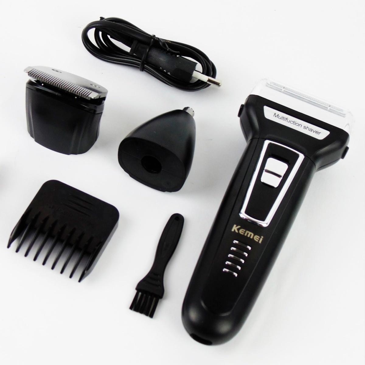 Kemei 3 Em 1 Aparador De Nariz Barba E Cabelo