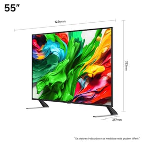 Smart TV 4K 55" LG QNED 55QNED85ASG MiniLED evo AI 120Hz WebOS 25 Charcoal Black