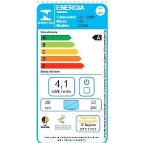 Smart TV 32” FHD TCL 32S5K QLED Dolby Audio Google TV