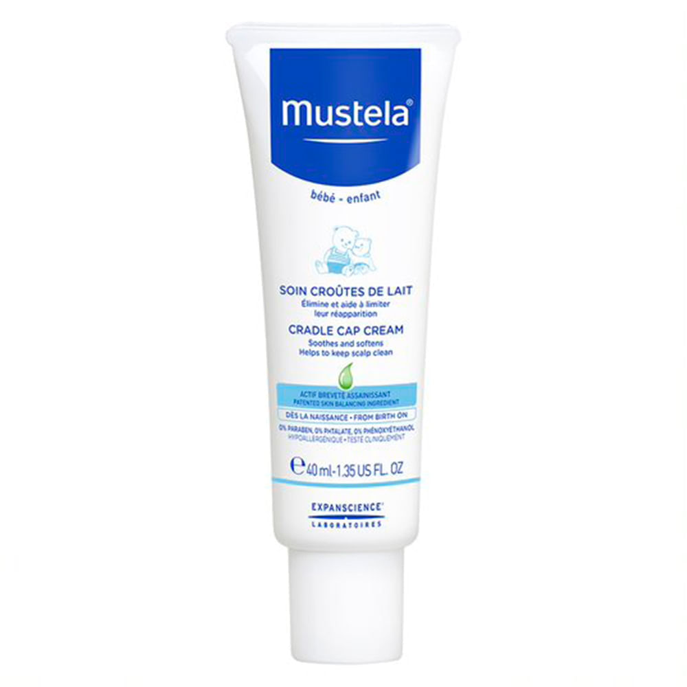 Miniatura Creme Infantil Mustela Bebê Stelaker Crosta Láctea 40ml