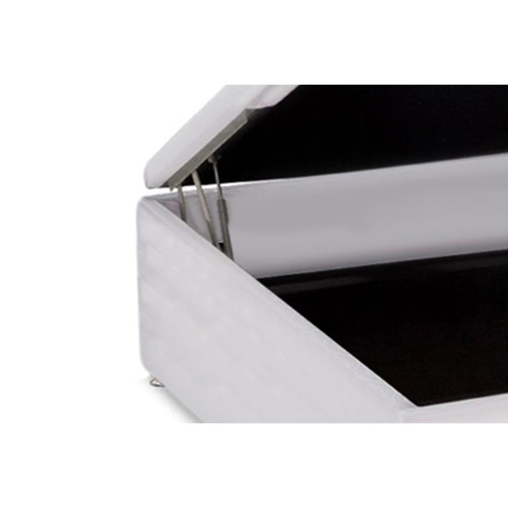 Miniatura Cama Box Baú Casal Universal Courano White (138x188x35) - Ortobom